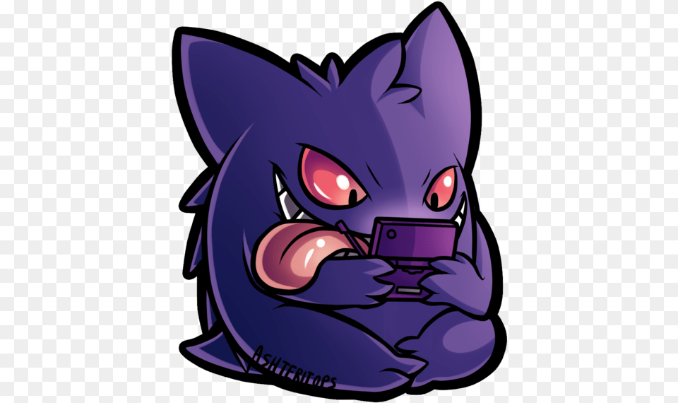 Gengar Gamer, Book, Comics, Publication, Purple Free Png Download