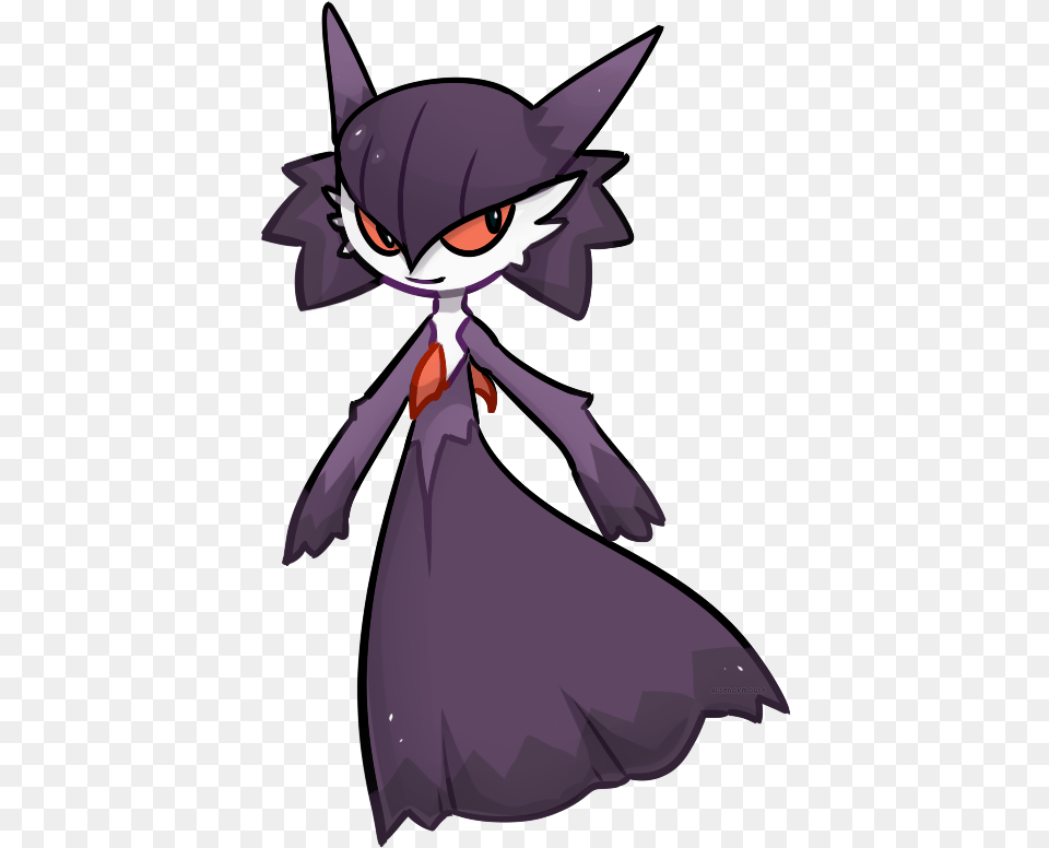 Gengar Gardevoir Custom Fusion For Patheticnyas Tysm Cartoon, Book, Comics, Publication, Adult Png Image