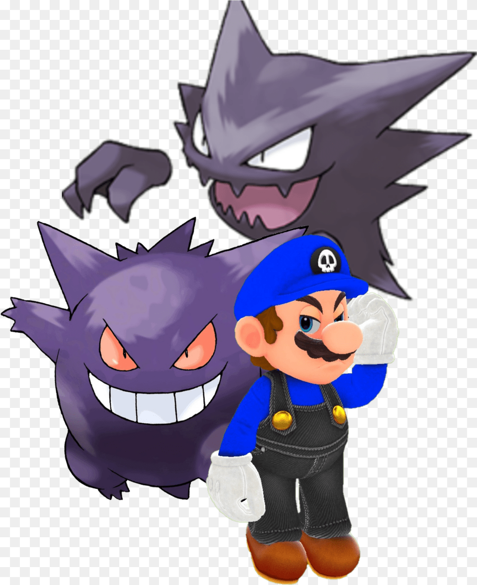 Gengar Haunter Smg4 Pokemon Sticker By Eidelrivera Pokemon Gengar, Baby, Person, Clothing, Glove Free Transparent Png