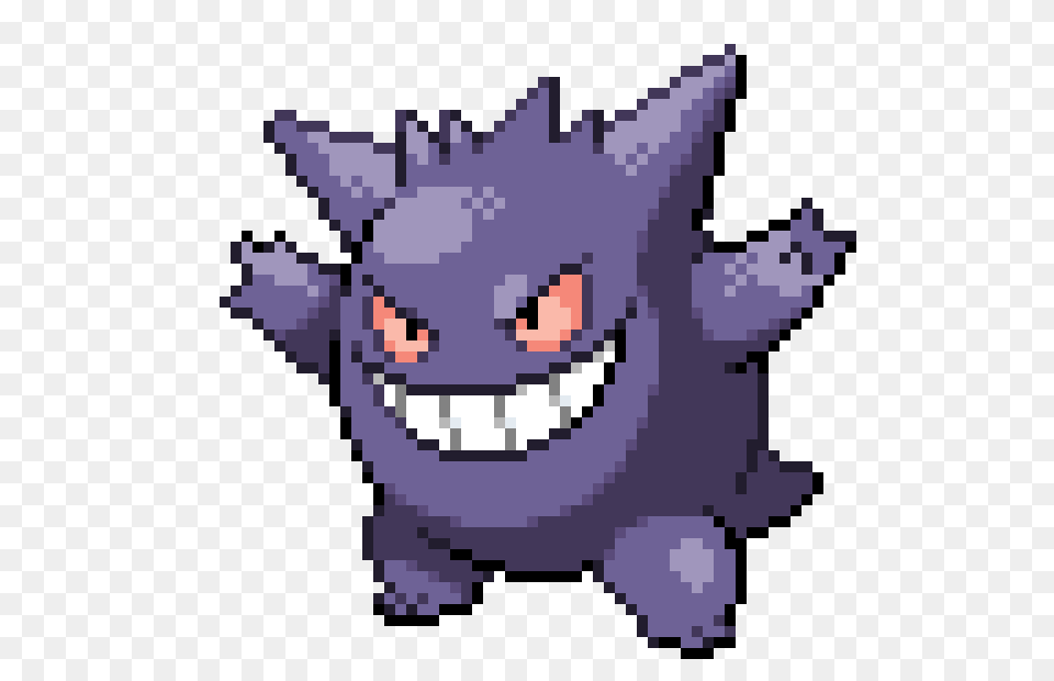 Gengar Pixel Art Maker, Plush, Toy Free Png Download