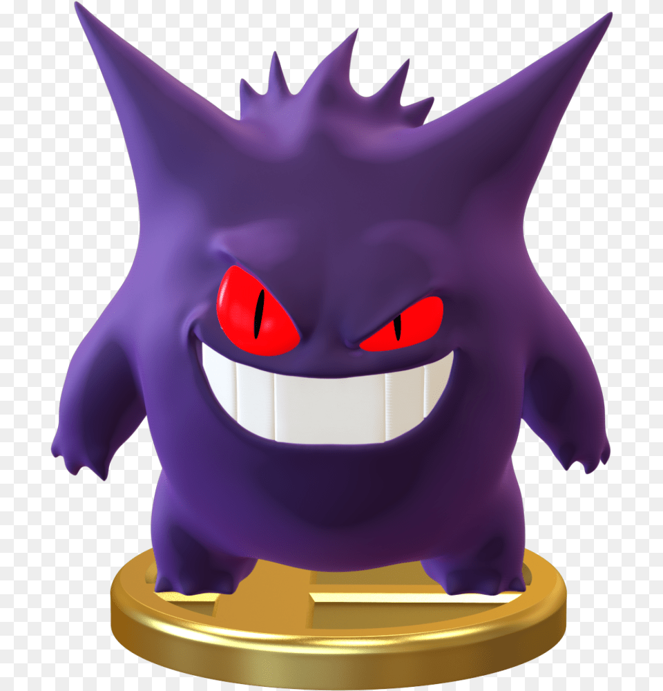 Gengar Pokemon Fan Art, Purple, Animal, Cat, Fish Free Png