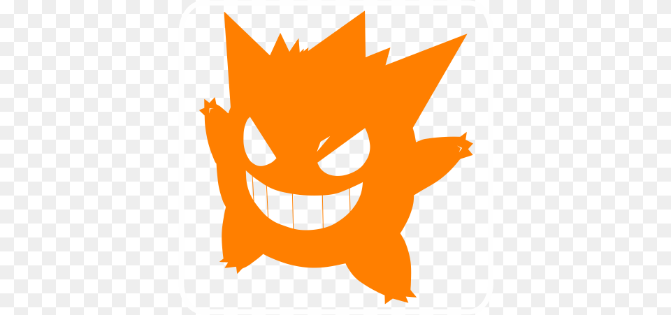 Gengar Pokemon Pokemon Silhouettes, Leaf, Plant, Logo, Animal Free Png