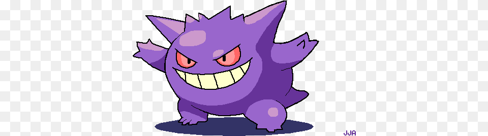 Gengar Stickers For Android Ios Mean Look Pokemon Gif, Purple, Baby, Person, Face Png