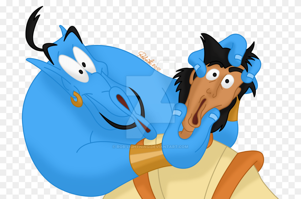 Genie And Aladdin, Animal, Fish, Sea Life, Shark Free Png Download