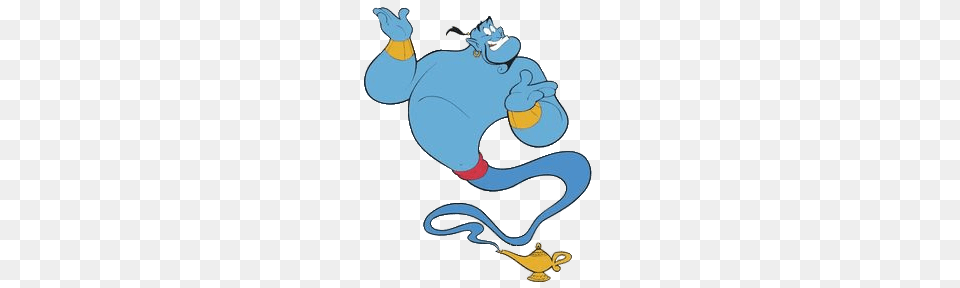 Genie Coming Out Of The Lamp Transparent, Cartoon Free Png