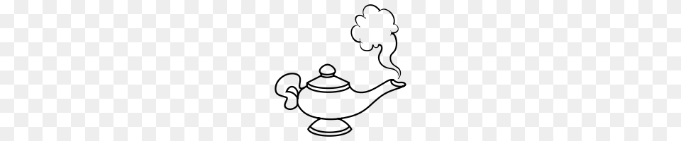 Genie Lamp Icons Noun Project, Gray Free Png Download