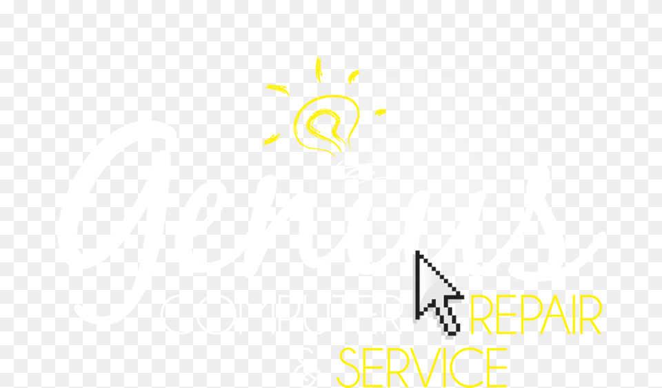 Genius Computer, Logo, Text, Light Free Png