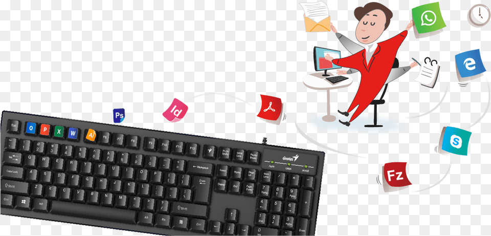 Genius Smart Kb, Hardware, Computer, Computer Hardware, Computer Keyboard Free Png Download