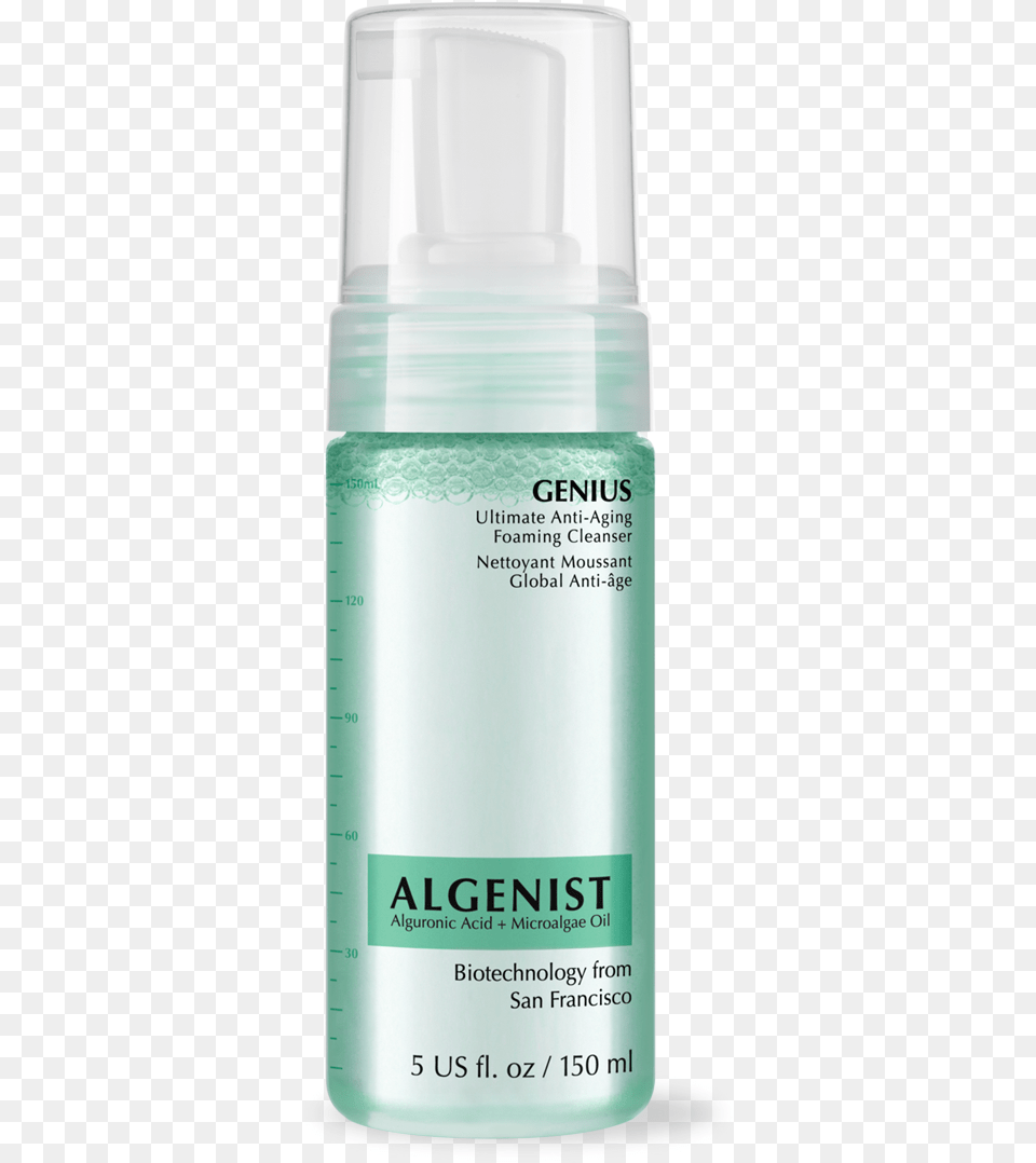 Genius Ultimate Anti Aging Foaming Cleanserdata Algenist Genius Foaming Cleanser, Cosmetics, Bottle, Perfume, Deodorant Free Png Download
