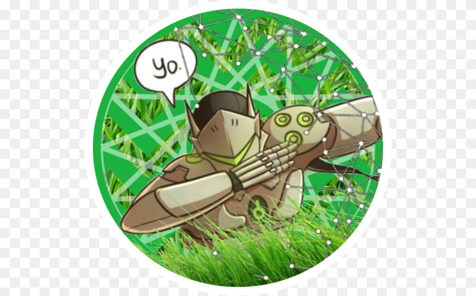 Genji Icon Circle, Grass, Plant, Disk, Device Free Png