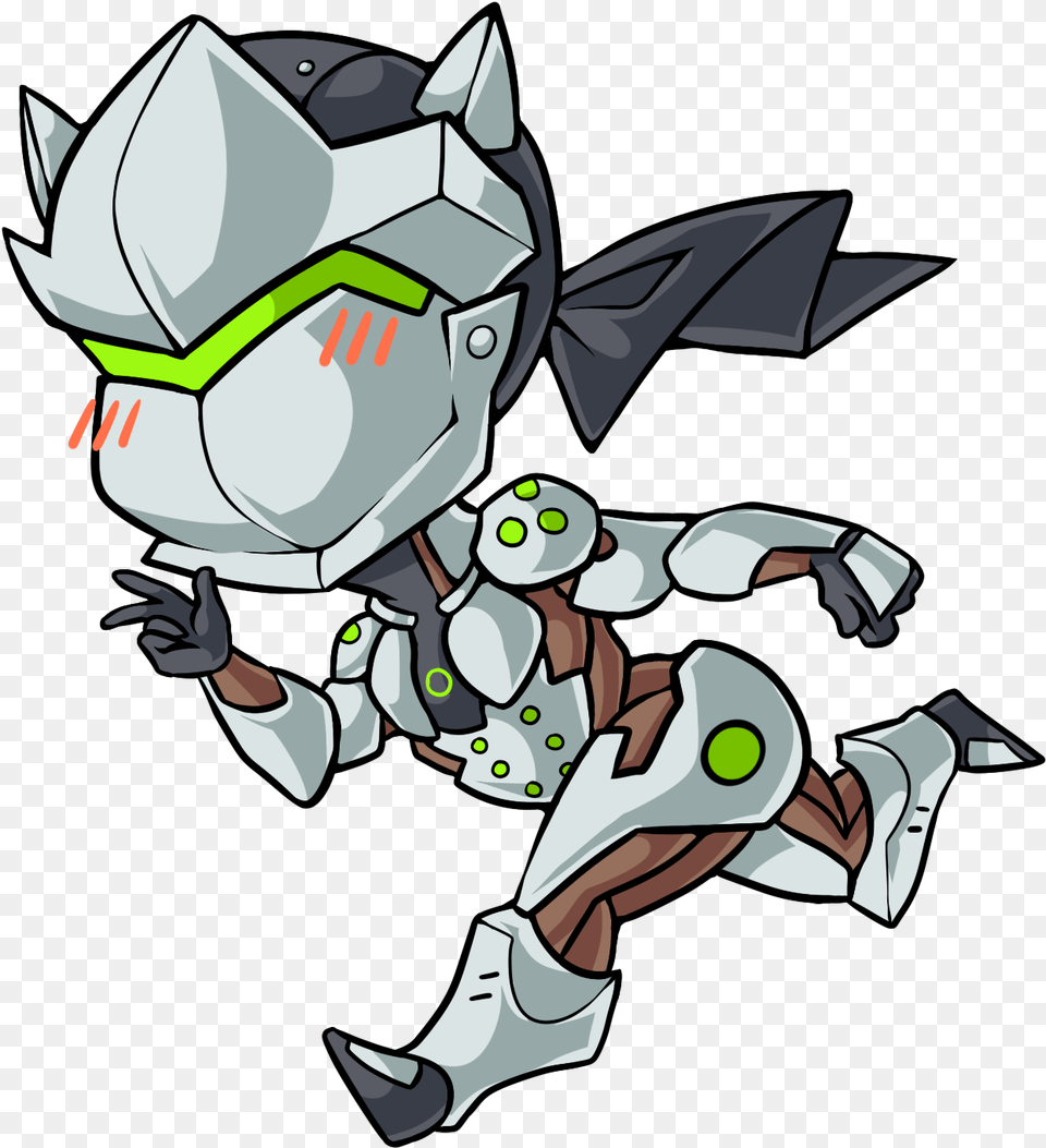 Genji Overwatch Chibi, Baby, Person Free Png