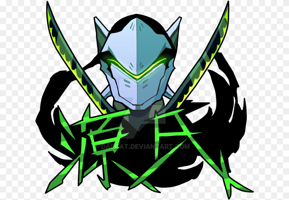 Genji Overwatch Logo, Green, Animal, Fish, Sea Life Png Image