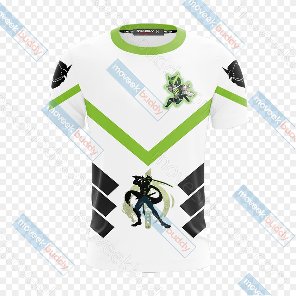 Genji Symbol Unisex 3d T Shirt Flyer, Clothing, T-shirt, Person, Jersey Free Transparent Png