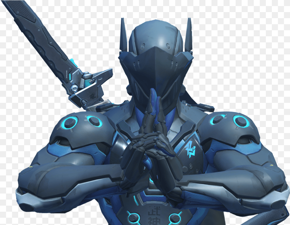 Genji Vector Sentai Overwatch Genji, Armor, Helmet, Person Free Png Download