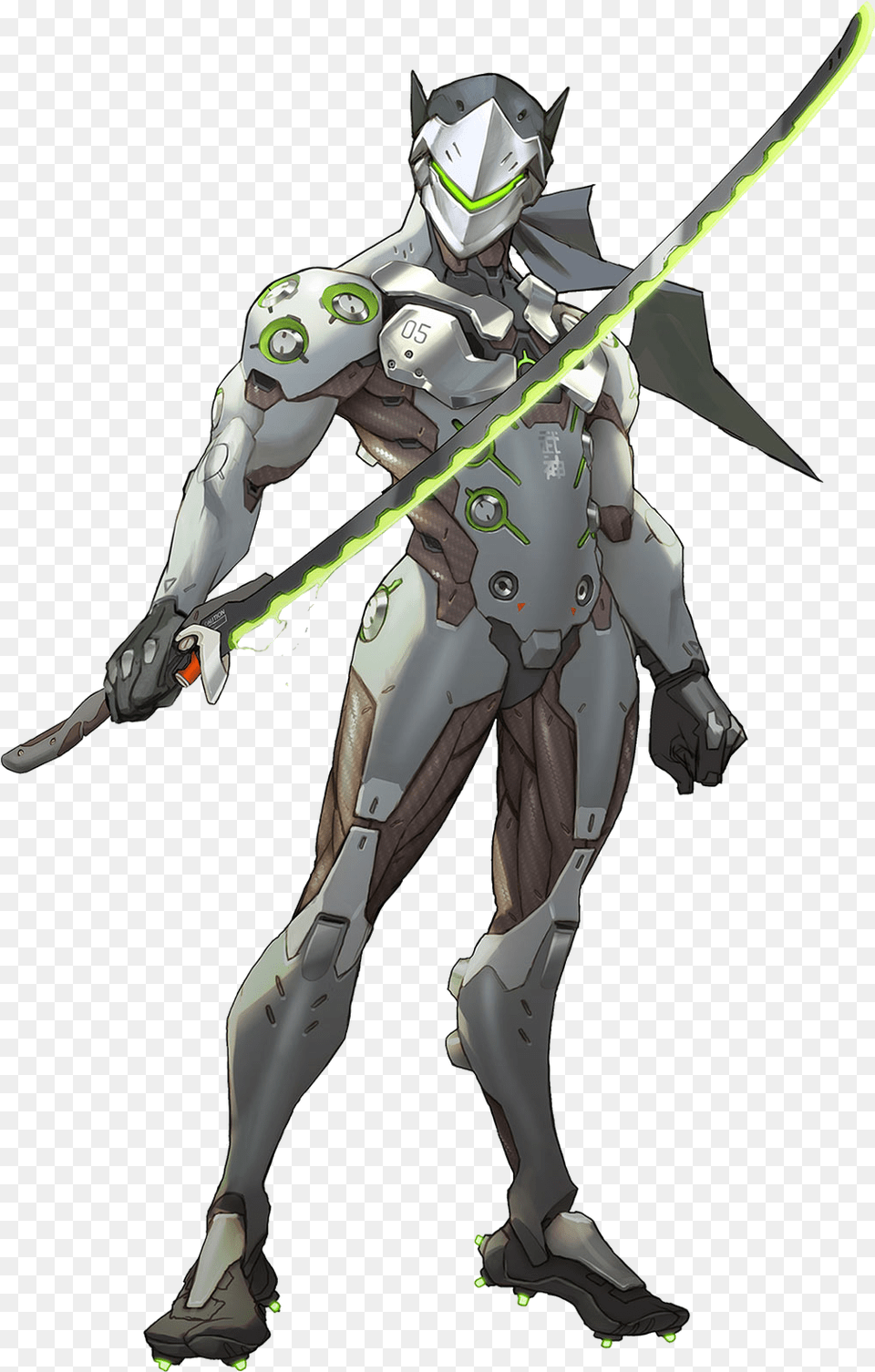 Genjirender Overwatch Robot Ninja, Adult, Female, Person, Woman Png