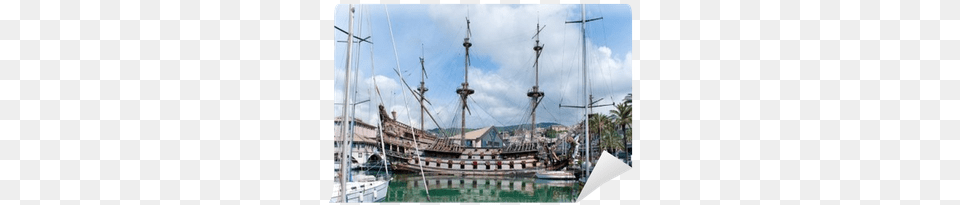 Genoa Galleon, Boat, Waterfront, Water, Vehicle Png