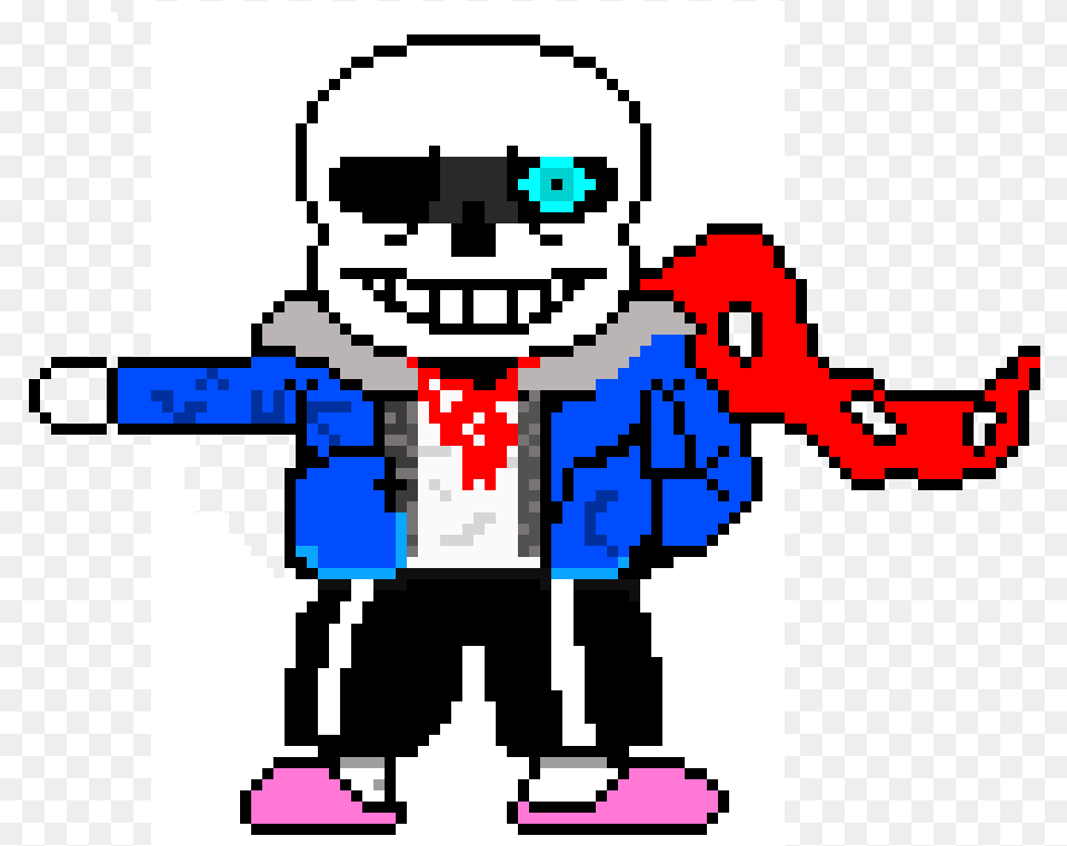 Genocide Sans Colored Sprite By Supercrafterpl, Qr Code Free Png Download