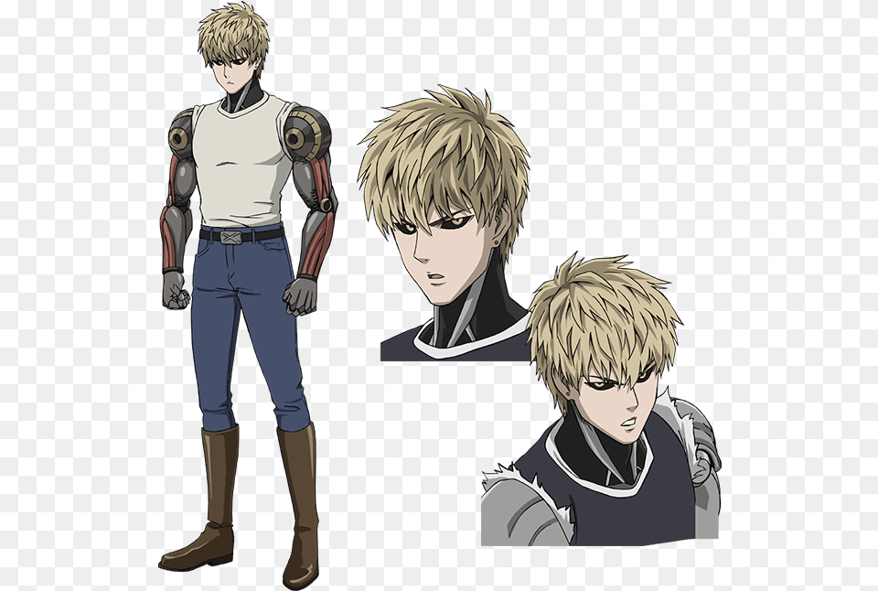 Genos One Punch Man Season, Publication, Book, Comics, Adult Free Png Download