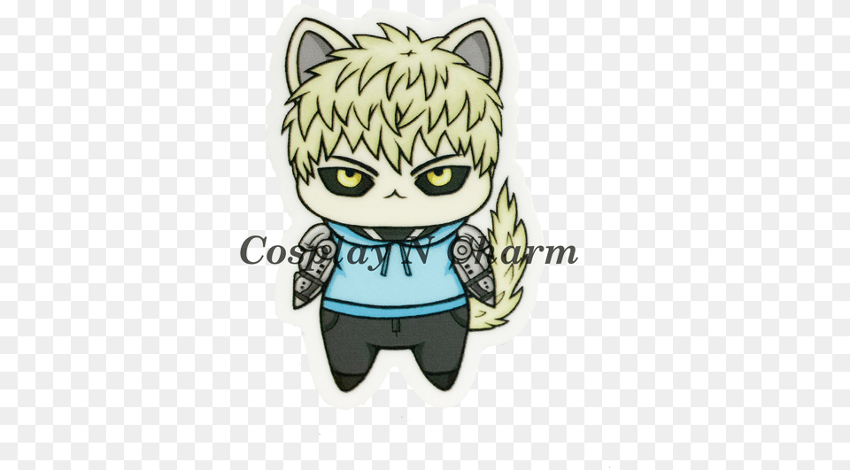 Genos Pvc Waterproof Sticker Cartoon, Book, Comics, Publication, Baby Png