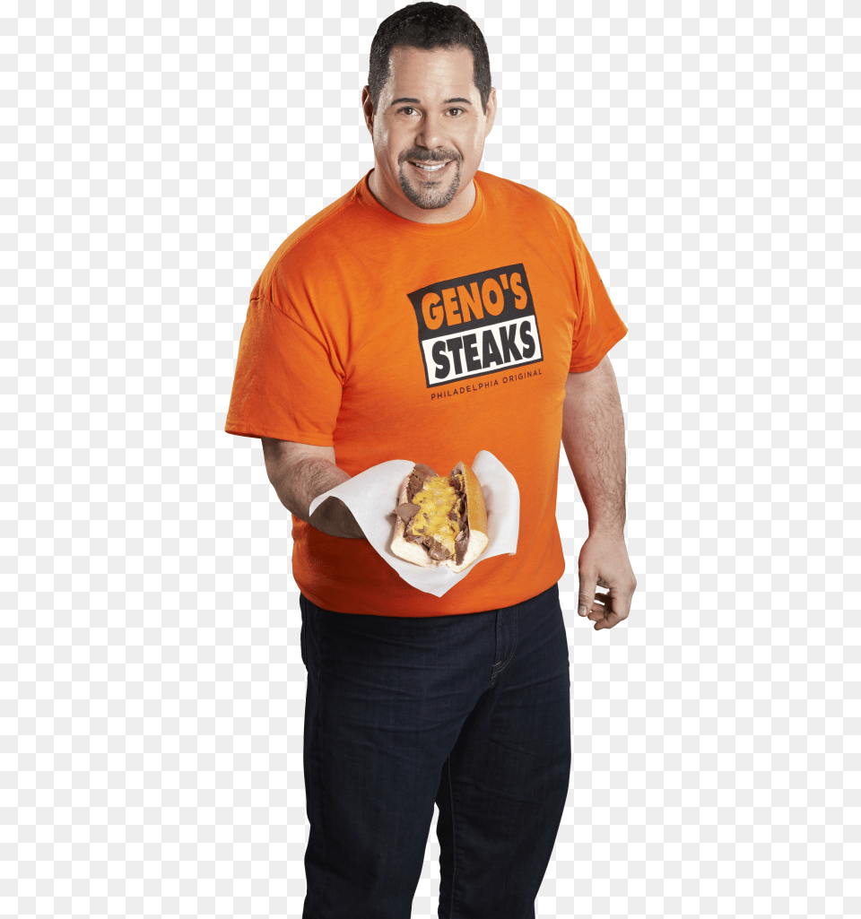 Genos Steaks Son, T-shirt, Clothing, Person, Man Png