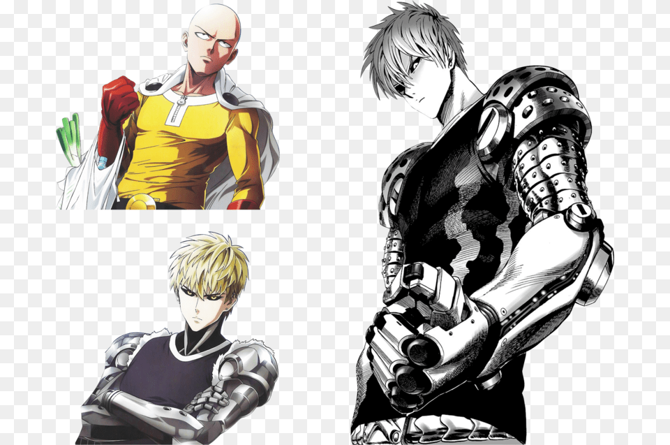 Genos Transparent Saitama Genocide One Punch Man, Publication, Book, Comics, Adult Png Image