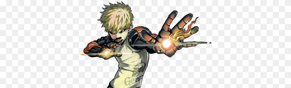 Genos Zps5e15d359 One Punch Man Genos Render, Book, Comics, Publication, Adult Png