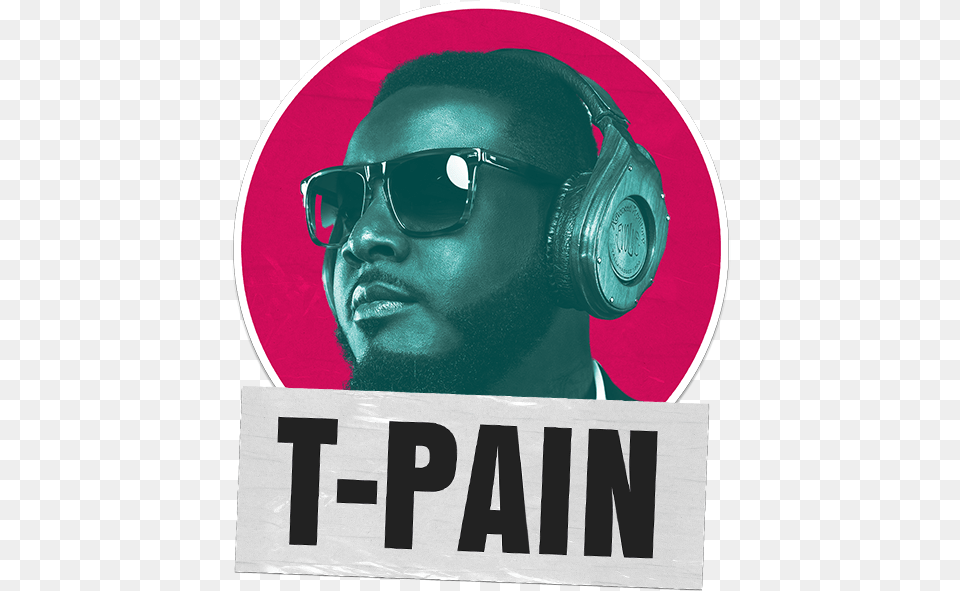 Genre Smashing Auto Tune King T Pain Will Keep You Poster, Advertisement, Male, Adult, Person Png Image