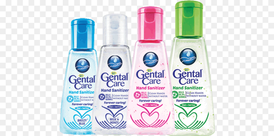 Gental Care Hand Sanitizer Plastic Bottle, Lotion, Cosmetics, Perfume, Lipstick Free Png