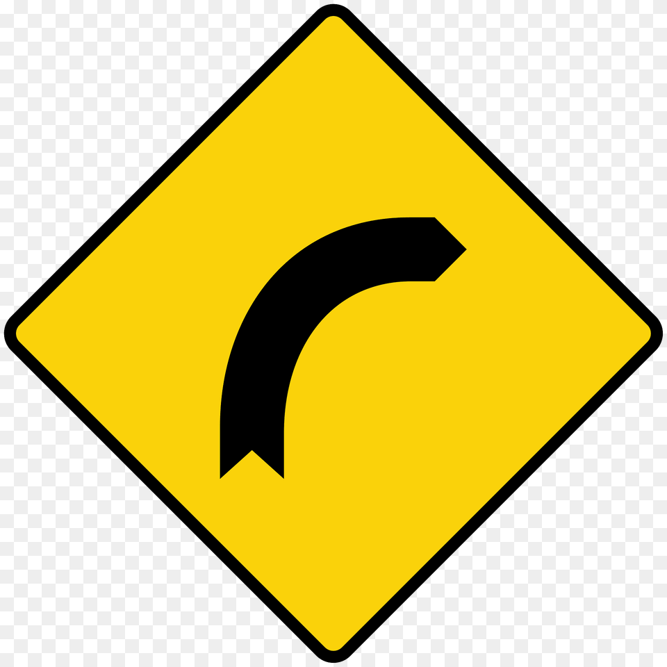 Gentle Curve Ahead Sign In Liberia Clipart, Road Sign, Symbol Free Png