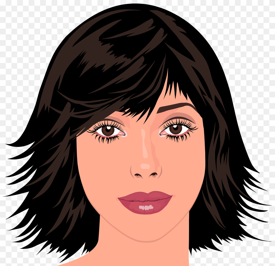 Gentle Eyed Woman Portrait Clipart, Adult, Photography, Person, Head Png Image