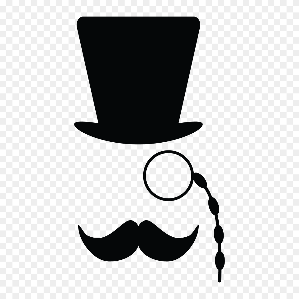 Gentleman, Face, Head, Person, Stencil Png Image