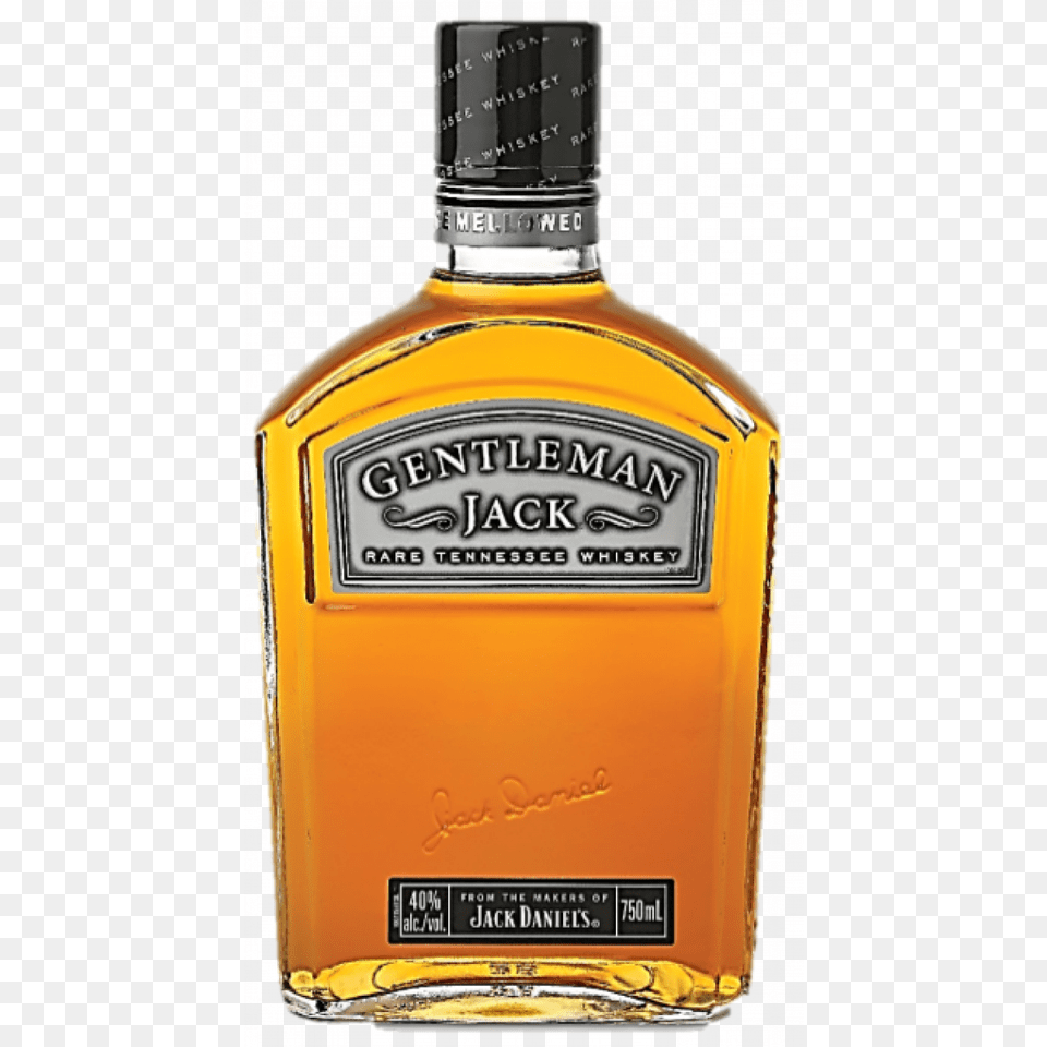 Gentleman Jack Molloys Liquor Stores, Alcohol, Beverage, Whisky, Bottle Free Png