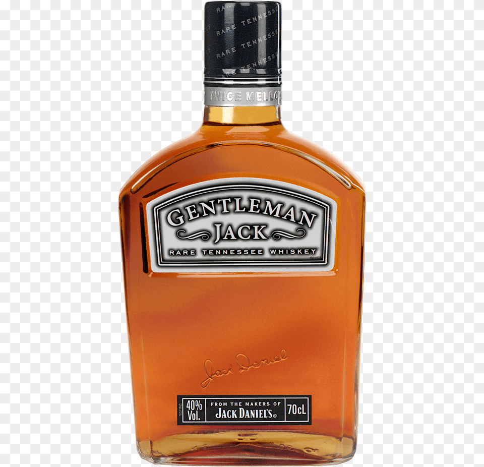 Gentleman Jack Rare Tennessee Whiskey 750 Ml Gentleman Jack 70 Cl, Alcohol, Beverage, Liquor, Whisky Free Transparent Png