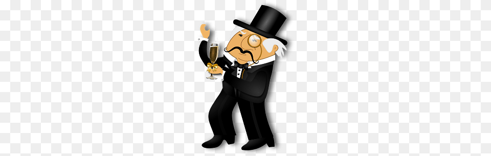 Gentleman With Glass Of Champagne, Clothing, Formal Wear, Suit, Magician Png Image