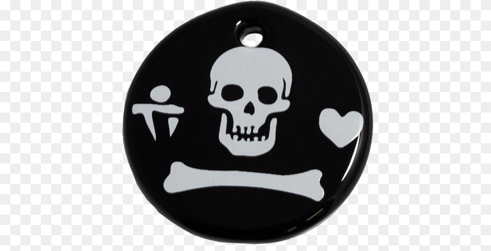 Gentlemen Pirate Medallion In Piano Black Featuring Stede Bonnet Flag, Symbol, Face, Head, Logo Free Transparent Png