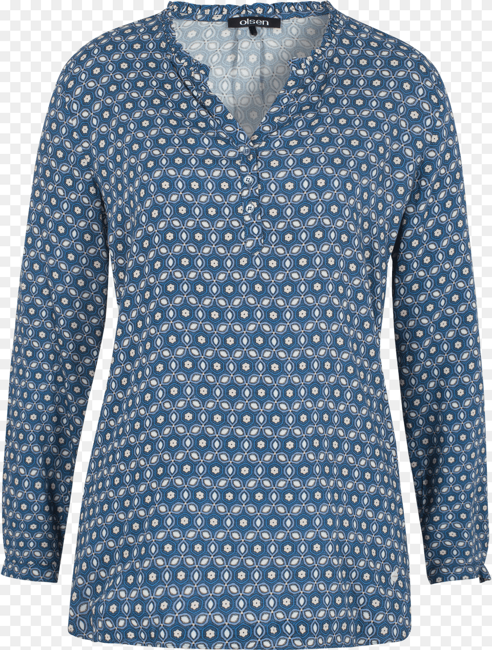 Gently Falling Blouse Blue Free Png