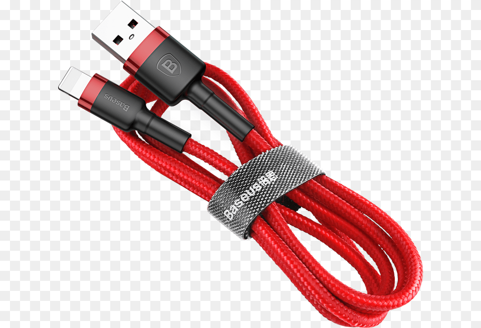 Genuine Baseus 1m Lightning To Usb Cable For Apple Iphone X 8 6 15a Red Baseus Cable 2 M, Dynamite, Weapon, Computer Hardware, Electronics Free Png Download
