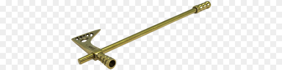 Genuine Brass Tomahawk Smoking Pipe Brass, Mace Club, Weapon Png