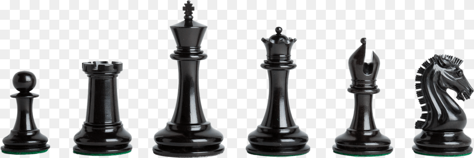 Genuine Ebony And Natural Boxwood Wood Chess Pieces, Game Free Png