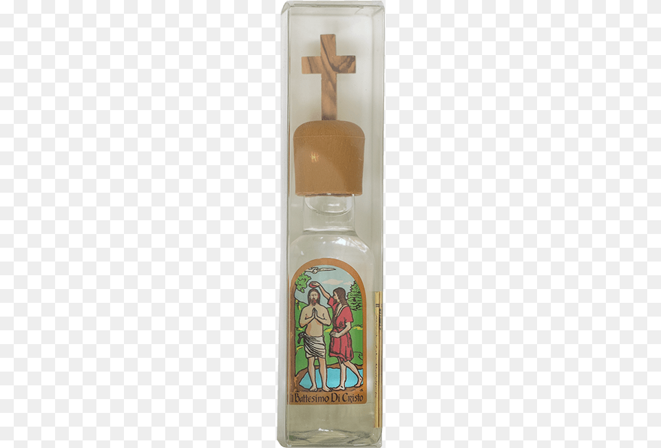 Genuine Water Taken From One Of The Holiest Waterways Water, Bottle, Cross, Symbol, Alcohol Free Png