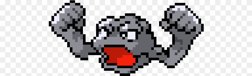 Geodude Pixel Art Pokemon Geodude, Clothing, Glove, Electronics, Hardware Png