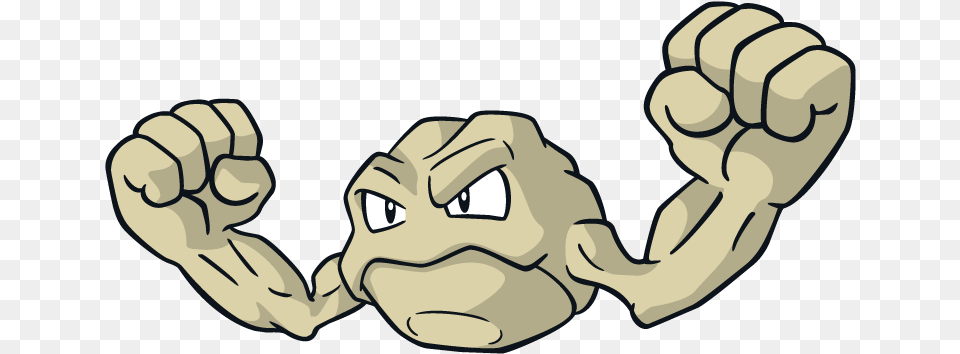 Geodude Pokemon Character Vector Art Pokmon Geodude, Body Part, Hand, Person, Fist Png Image