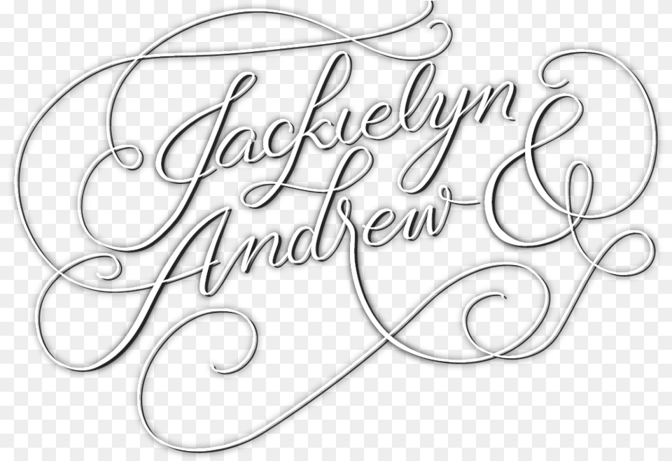 Geofilter Jackielynandandrew Calligraphy, Handwriting, Text, Blackboard Free Transparent Png
