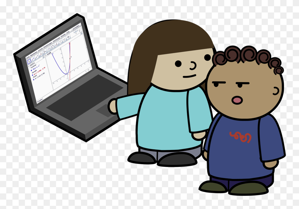 Geogebra Computer Icons Cartoon Mathematics, Electronics, Pc, Laptop, Baby Png