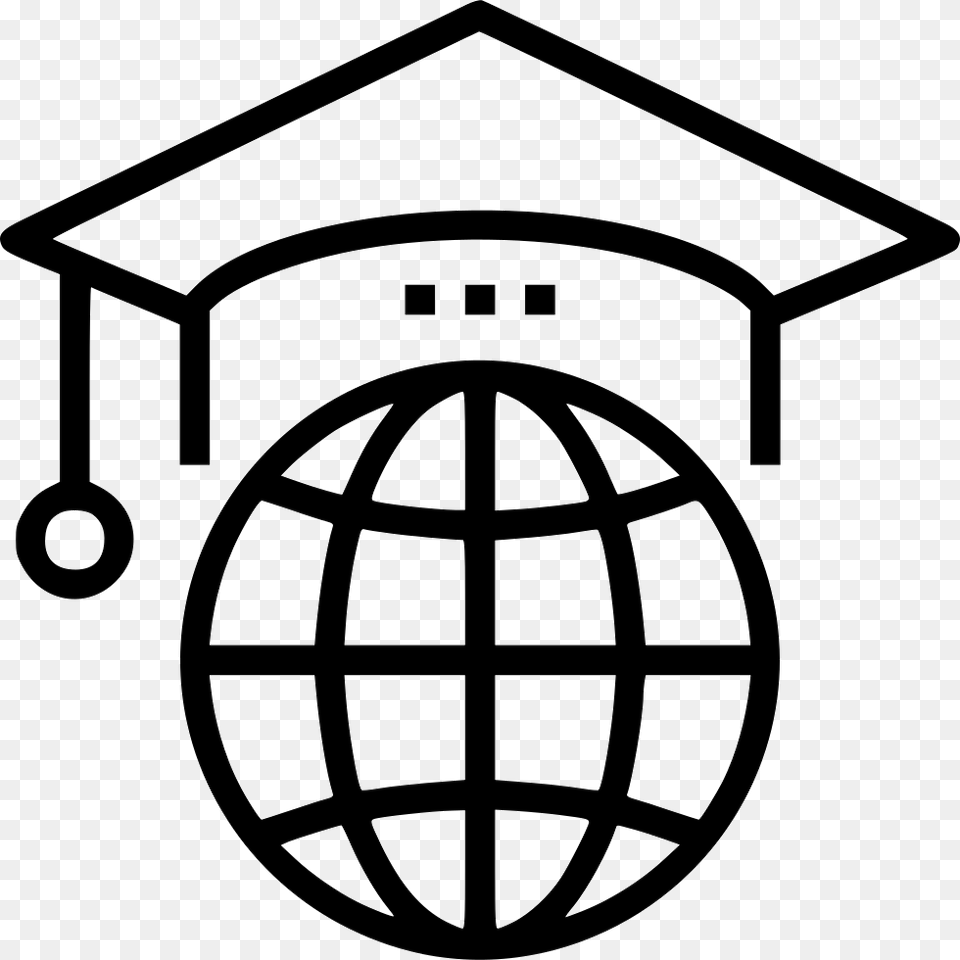 Geography Clipart Black And White Study Abroad Icon, People, Person, Ammunition, Grenade Png Image