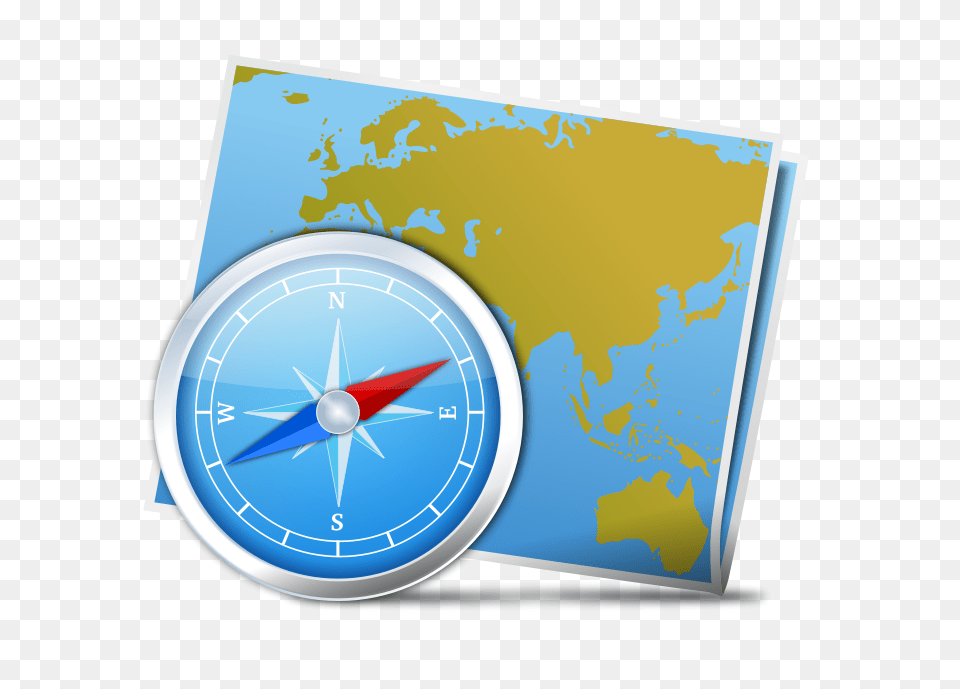 Geography Clipart Map, Compass Free Png Download