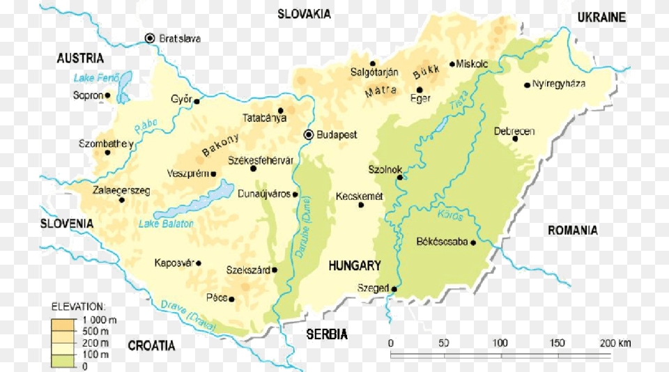 Geography Hungary Topographic Map, Atlas, Chart, Diagram, Plot Free Transparent Png