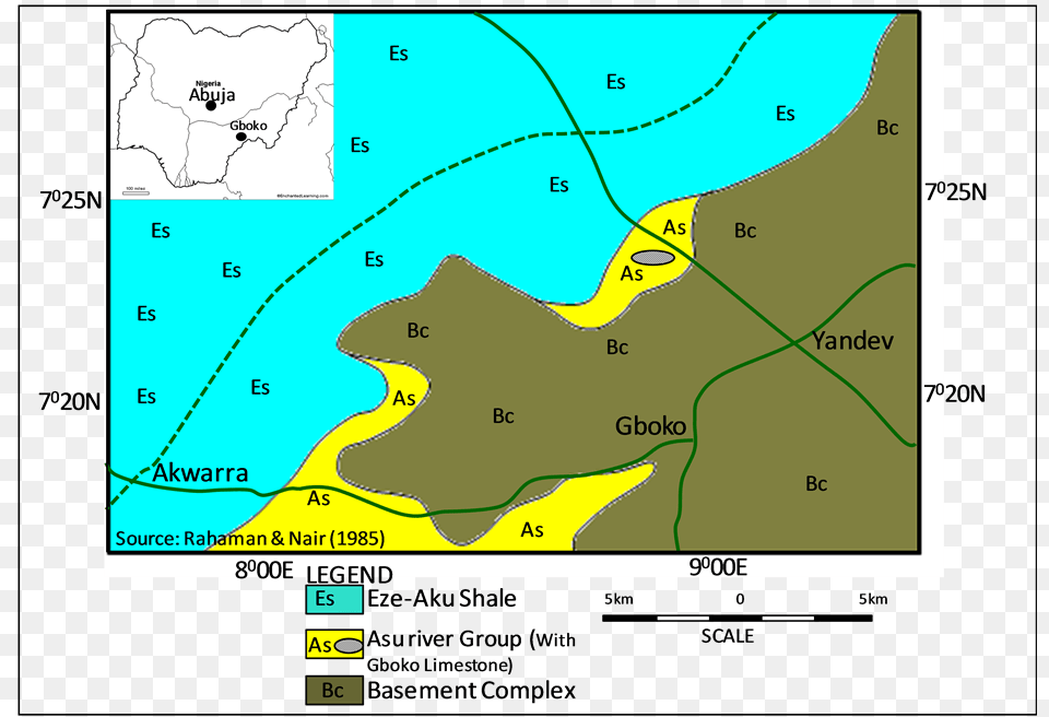 Geological Map Of Gboko Area Showing Gboko Limestone Geology, Chart, Plot, Electronics, Atlas Png
