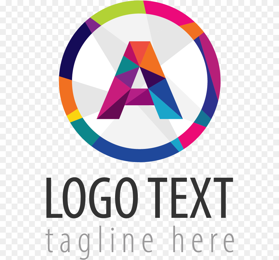 Geometric A Logo Logos, Disk, Triangle Png Image