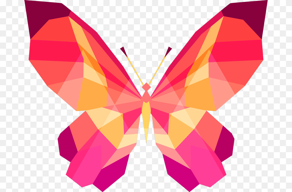 Geometric Butterfly Living Room Wall Decor Painting With Geometric Shapes, Art, Dynamite, Weapon, Animal Free Png